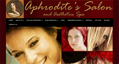 Desktop Screenshot of aphroditessalon.com